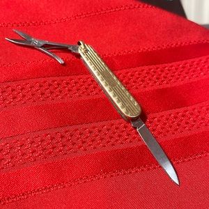 Final Price Drop: VNTG Gold Filled Pen Knife/Watch Fob With Scissors
